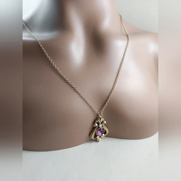 Avon Jewelry Set Gold Necklace - Picture 8 of 13